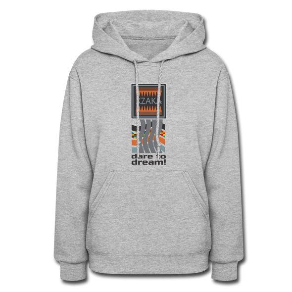 XZAKA Women "Dare To Dream" Motivational Hoodie - W1430 - heather gray