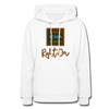 XZAKA Women "Right On" Motivational Hoodie - W1433 - white