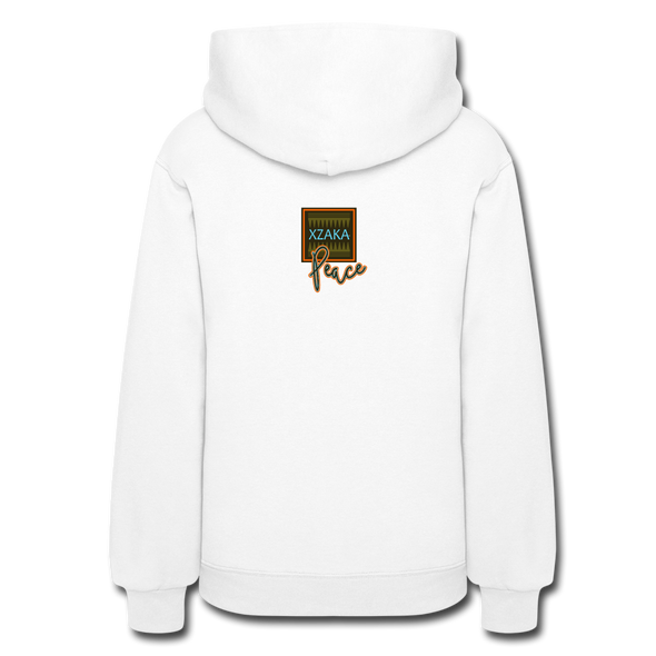 XZAKA Women "Right On" Motivational Hoodie - W1433 - white