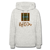 XZAKA Women "Right On" Motivational Hoodie - W1433 - heather oatmeal