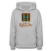 XZAKA Women "Right On" Motivational Hoodie - W1433 - heather gray