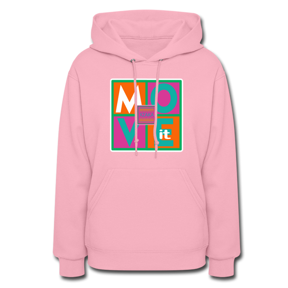 XZAKA Women "Move It" Motivational Hoodie - W1435 - classic pink