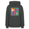 XZAKA Women "Move It" Motivational Hoodie - W1435 - asphalt