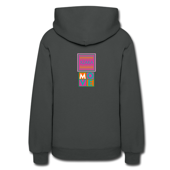 XZAKA Women "Move It" Motivational Hoodie - W1435 - asphalt