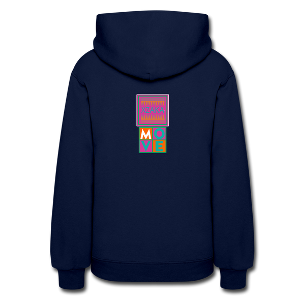 XZAKA Women "Move It" Motivational Hoodie - W1435 - navy