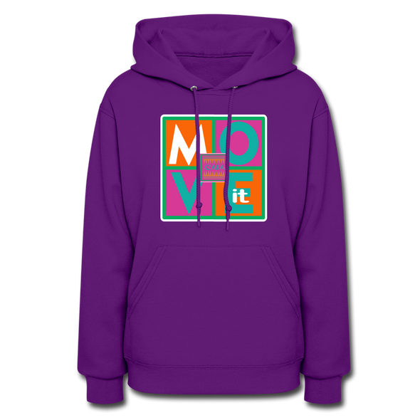 XZAKA Women "Move It" Motivational Hoodie - W1435 - purple