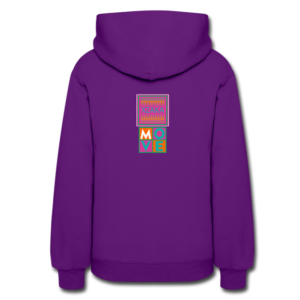 XZAKA Women "Move It" Motivational Hoodie - W1435 - purple