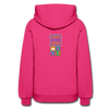 XZAKA Women "Move It" Motivational Hoodie - W1435 - fuchsia