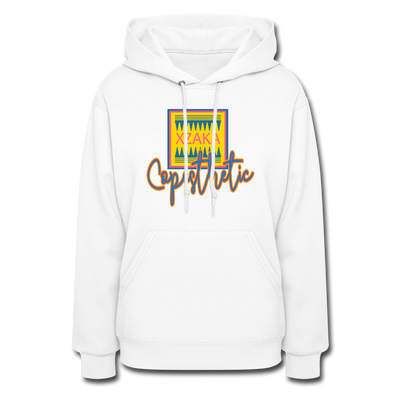 XZAKA Women "Copesthetic" Motivational Hoodie - W1434 - white