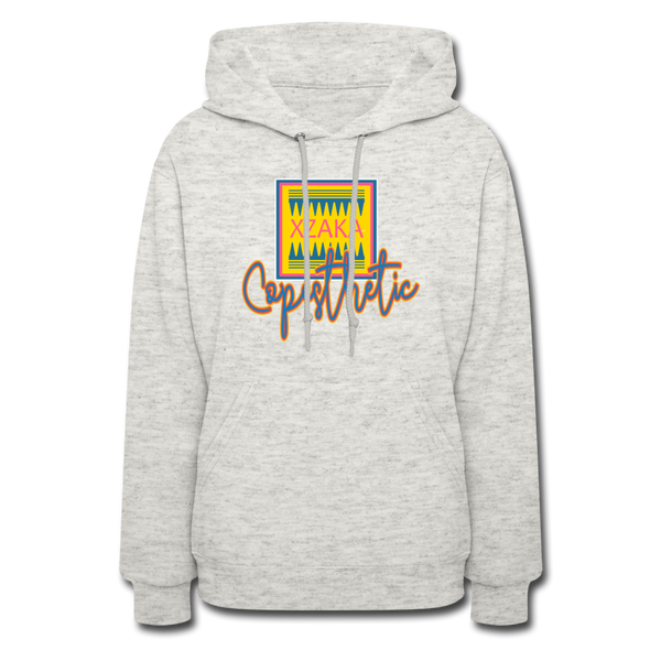 XZAKA Women "Copesthetic" Motivational Hoodie - W1434 - heather oatmeal