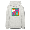 XZAKA Women "Move It" Motivational Hoodie - W1432 - heather oatmeal