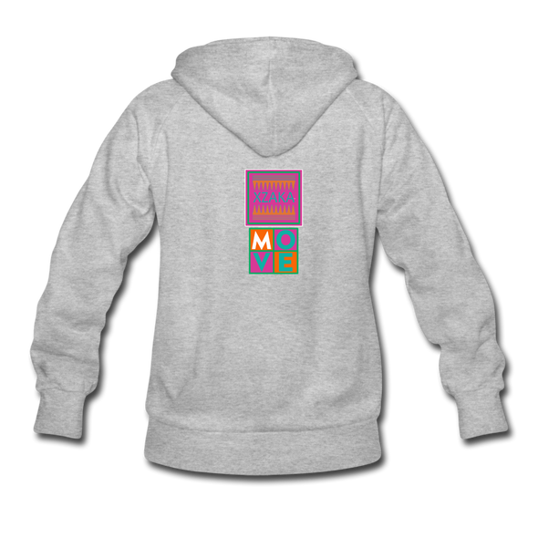 XZAKA Women "Move It" Motivational Hoodie - W1432 - heather gray