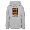 XZAKA Women "i Have a Why" Motivational Hoodie - W1437 - heather gray