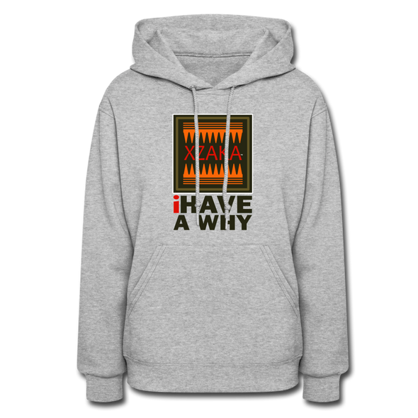 XZAKA Women "i Have a Why" Motivational Hoodie - W1437 - heather gray