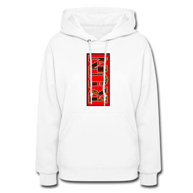 XZAKA Women "Run" Motivational Hoodie - W1438 - white