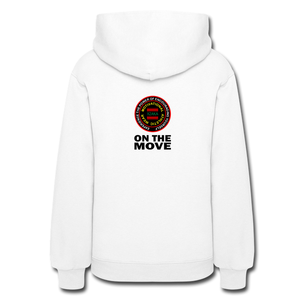 XZAKA Women "Run" Motivational Hoodie - W1438 - white