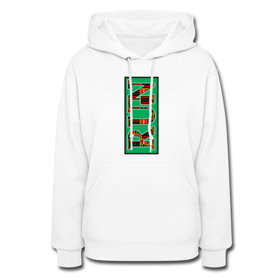 XZAKA Women "Run" Motivational Hoodie - W1440 - white