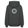 XZAKA Women "Never Give Up" Motivational Hoodie - W1442 - asphalt