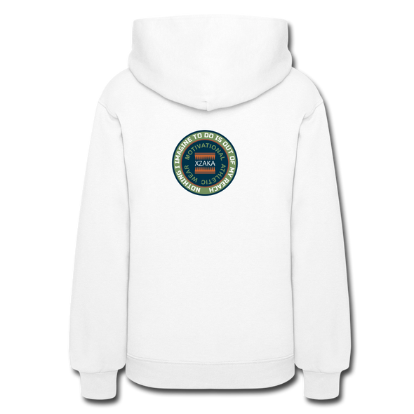 XZAKA Women "You Can Do This" Motivational Hoodie - W1443 - white