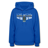 XZAKA Women "You Can Do This" Motivational Hoodie - W1444 - royal blue