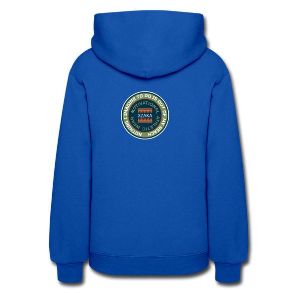 XZAKA Women "You Can Do This" Motivational Hoodie - W1444 - royal blue