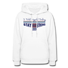 XZAKA Women "Stay Strong" Motivational Hoodie - W1447 - white