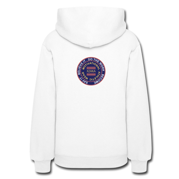 XZAKA Women "Stay Strong" Motivational Hoodie - W1447 - white