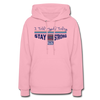 XZAKA Women "Stay Strong" Motivational Hoodie - W1447 - classic pink