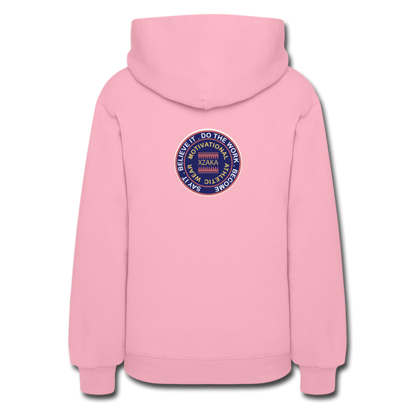 XZAKA Women "Stay Strong" Motivational Hoodie - W1447 - classic pink