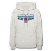 XZAKA Women "Stay Strong" Motivational Hoodie - W1447 - heather oatmeal