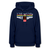 XZAKA Women "Make It Happen" Motivational Hoodie - W1446 - navy