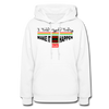 XZAKA Women "Make it Happen" Motivational Hoodie - W1445 - white