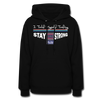 XZAKA Women "Stay Strong" Motivational Hoodie - W1448 - black