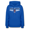 XZAKA Women "Stay Strong" Motivational Hoodie - W1448 - royal blue