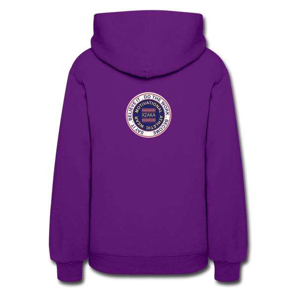 XZAKA Women "Stay Strong" Motivational Hoodie - W1448 - purple