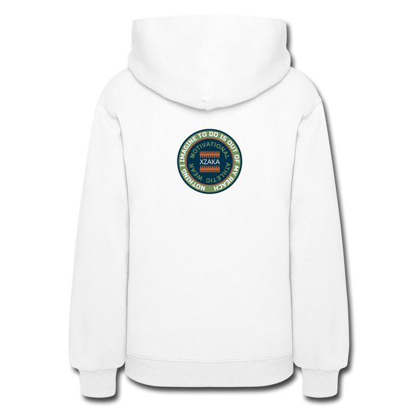 XZAKA Women "Keep Going" Motivational Hoodie - W1450 - white