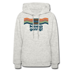 XZAKA Women "Keep Going" Motivational Hoodie - W1450 - heather oatmeal