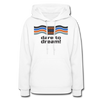 XZAKA Women "Dare To Dream" Motivational Hoodie - W1451 - white