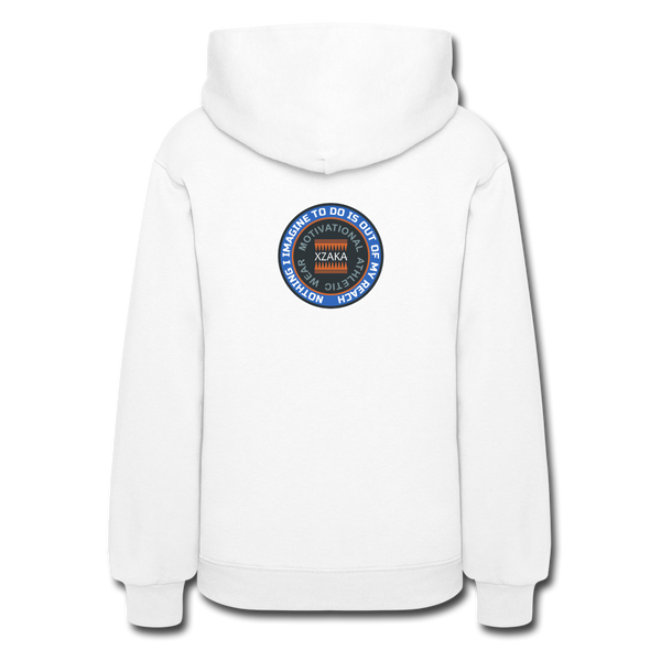 XZAKA Women "Dare To Dream" Motivational Hoodie - W1451 - white