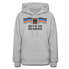 XZAKA Women "Dare To Dream" Motivational Hoodie - W1451 - heather gray