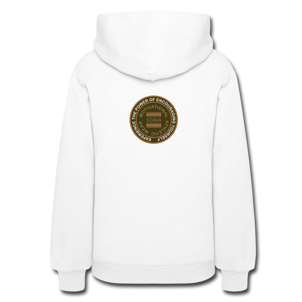 XZAKA Women "Move It" Motivational Hoodie - W1453 - white