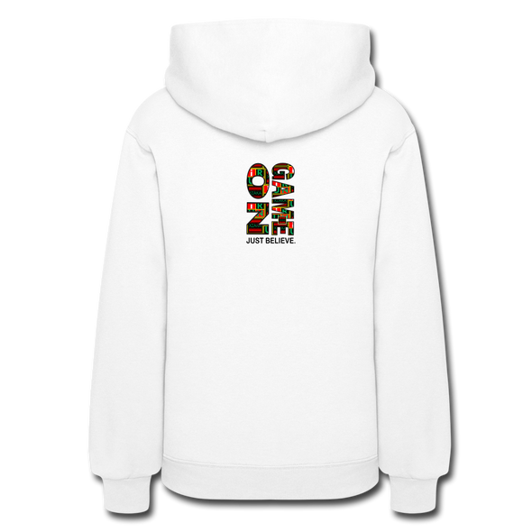 XZAKA Women "Game On" Motivational Hoodie - W1454 - white