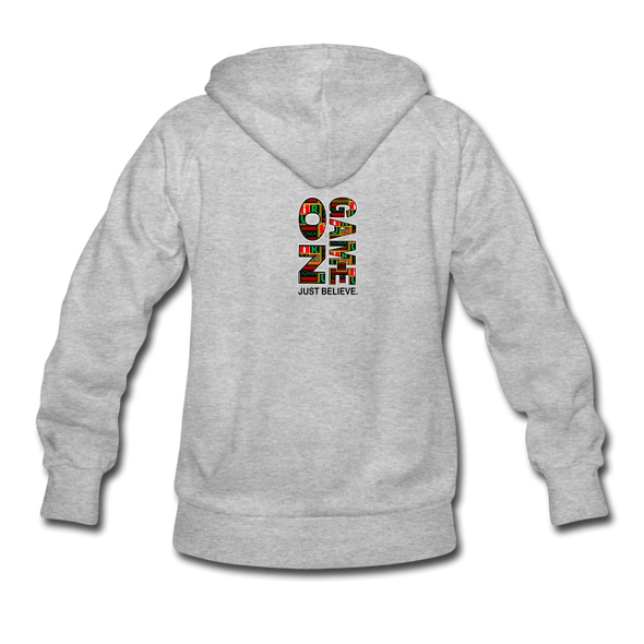 XZAKA Women "Game On" Motivational Hoodie - W1454 - heather gray