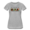 XZAKA - Women "BAE" Motivational T-Shirt - W2278 - heather gray