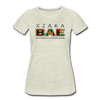 XZAKA - Women "BAE" Motivational T-Shirt - W2278 - heather oatmeal