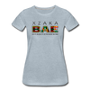 XZAKA - Women "BAE" Motivational T-Shirt - W2278 - heather ice blue