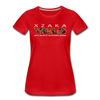 XZAKA - Women "YOLO" Motivational T-Shirt - W2279-2 - red