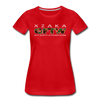 XZAKA - Women "GFTW" Motivational T-Shirt - W2280-2 - red