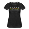 XZAKA - Women "GFTW" Motivational T-Shirt - W2280-2 - charcoal gray