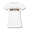 XZAKA - Women "GFTW" Motivational T-Shirt - W2279-2 - white